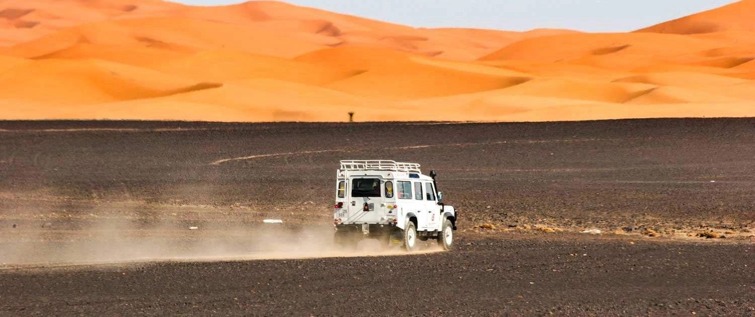 Erg Chegaga in the desert of Morocco