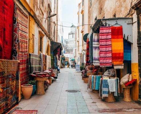 Colorful Old Town (Medina) of Essaouira, Morocco